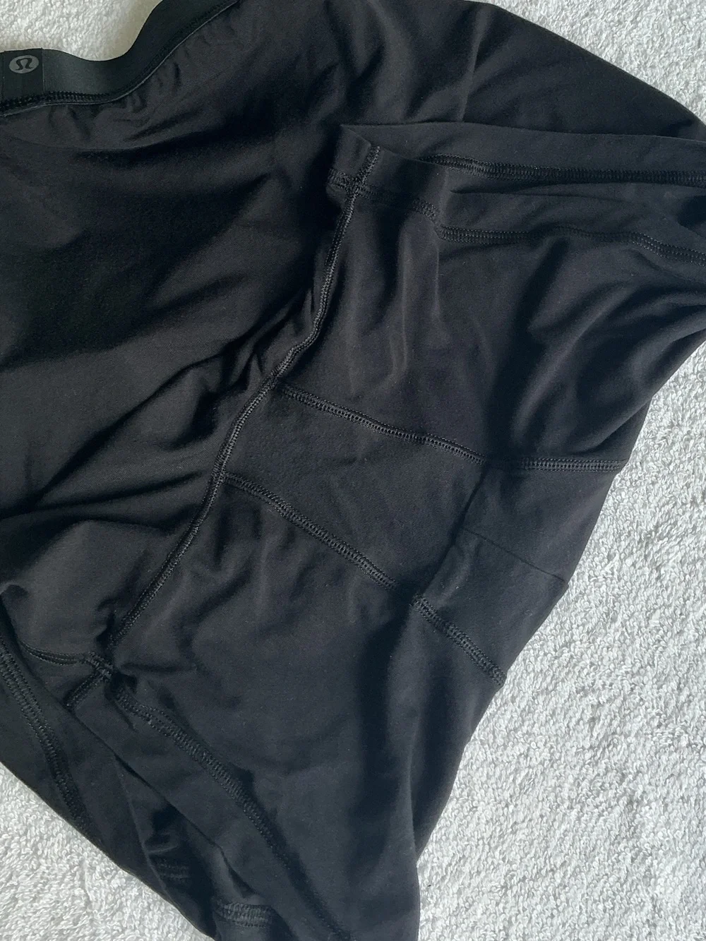 lululemon athletica Men’s Black Boxer Briefs with Logo Waistband